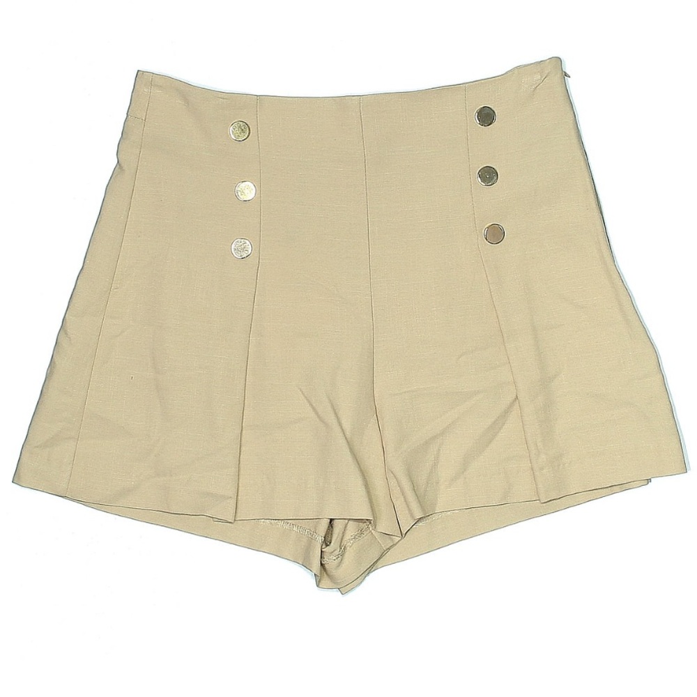 Zara Khaki Shorts